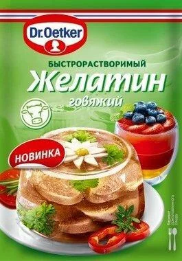 Желатин говяжий 20гр доктор откер