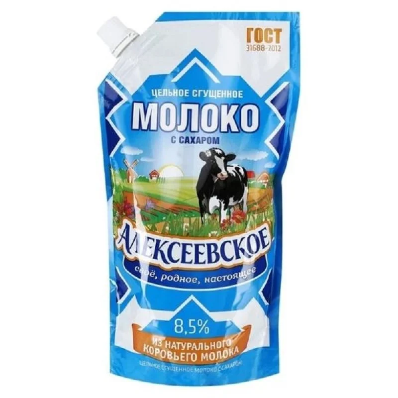 Сгущенка алексеевская 650гр