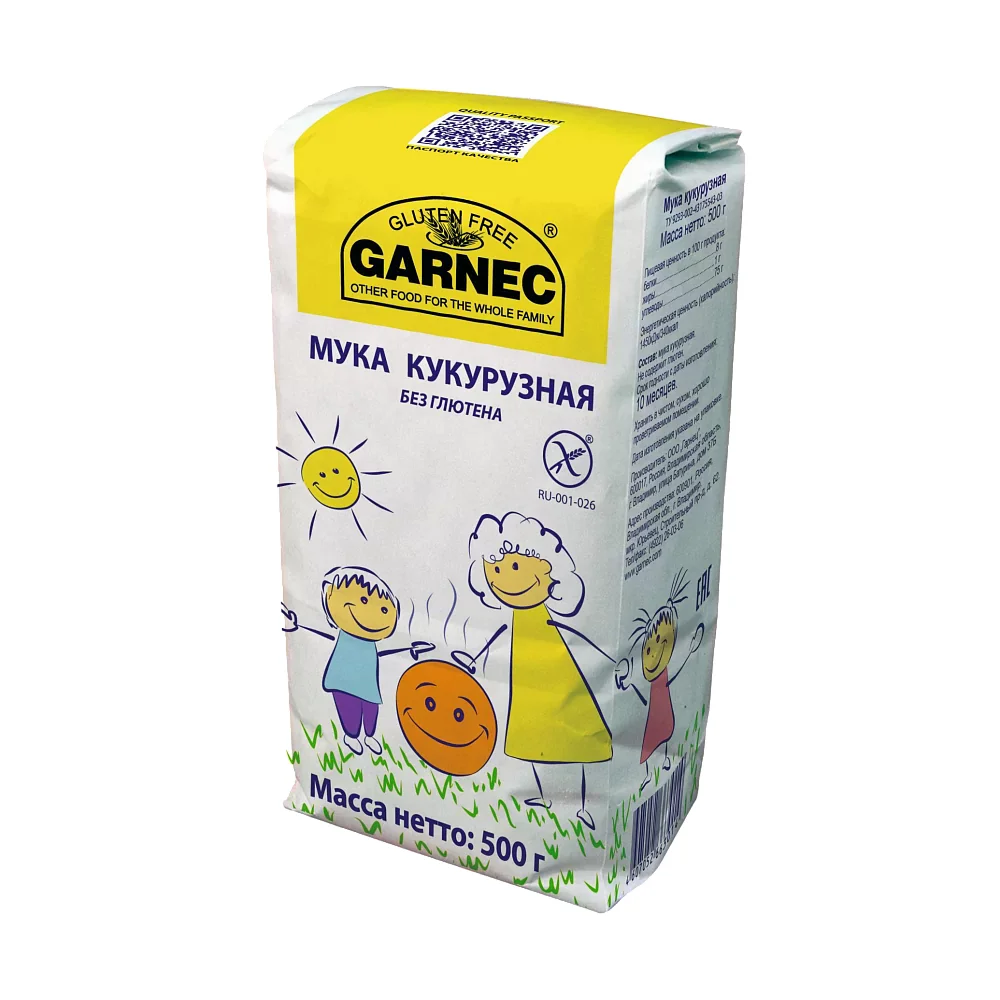 Мука кукурузная ТМ GARNEC 500гр