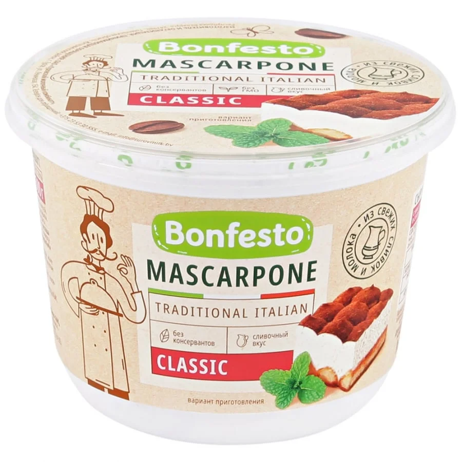 Сыр маскарпоне бонфесто 500гр bc